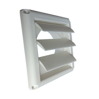 5 pouces 125mmm unidirectionnel mur évent fixe persienne évent couverture pour cuisine salle de bain sèche-linge évent sortie d'air