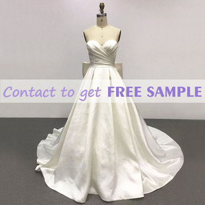 TEENYEE New Arrivals <strong>Wedding</strong> <strong>Apparel</strong> &amp; <strong>Accessories</strong> Clean and Minimal Ballgown Princess Satin <strong>Wedding</strong> Dresses Elegant - Product Image 3