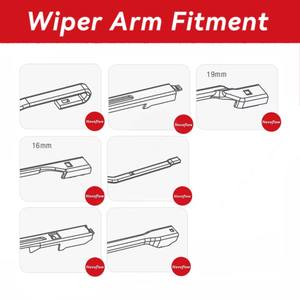Balais d'essuie-glace plats multifonctionnels NOVOFLOW avec 5 adaptateurs pour le marché brésilien - Product Image 6