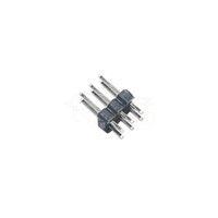 Conectores de Audio y Video de Latón con Contacto y Carcasa Soldables para Montaje en PCB, Paso de 2.54 mm, de Fila Recta, de 6 y 16 Pines