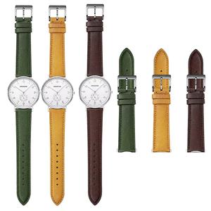 Italian Cowhide Leather <b>Watch</b> Strap Quick Release Tapered Band for Smartwatches 18mm & 20mm Compatible - Product Image 3