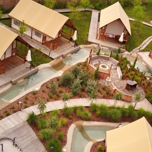 Alta calidad al aire libre Glamping Safari Hotel tienda con baño de lujo Camping Safari tienda - Product Image 5