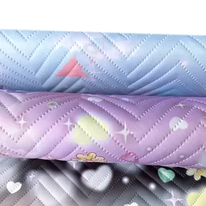 Okul çantaları için özel baskı kabartmalı Polyester kumaş