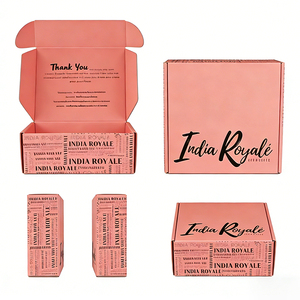 Eco-Friendly Reusable Kraft Corrugated Mailer Box for Skincare Cosmetic Products Double-Sided Four-Color Printing Customizable - Product Image 5