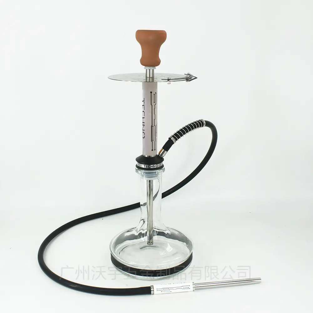 Neues Design moderne Luxus Digital Storm Hookah arabische Hookah individuelles Logo gehöhlt Edelstahl technisch wasserpfeifen