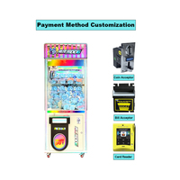 Machine d'arcade populaire à griffes en métal pour enfants, avec accepteur de pièces, accepteur de billets et lecteur de cartes, pour l'amusement