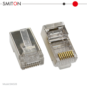 Connecteur <span class=keywords><strong>RJ45</strong></span> blindé Cat6 8P8C, tête en cristal CAT6 pour câble de raccordement réseau - Product Image 3