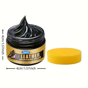 Kit d'entretien des chaussures noir, cire de nettoyage pour chaussures, sacs, vestes, canapés et autres articles en cuir - Product Image 6