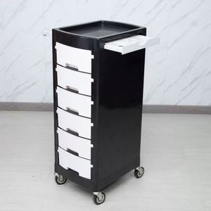 รถเข็นพลาสติกสำหรับร้านเสริมสวยมืออาชีพไม่ดูดล้อผม - Product Image 4
