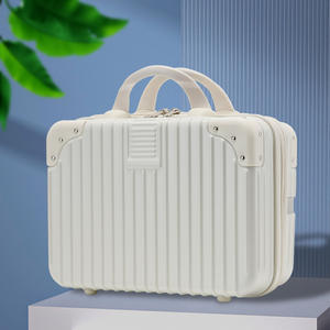 Trousse à cosmétiques tendance 32x24x17cm, portable, avec fermeture éclair, couleur unie, boîte de rangement de voyage pour maman, printemps 2024 - Product Image 2