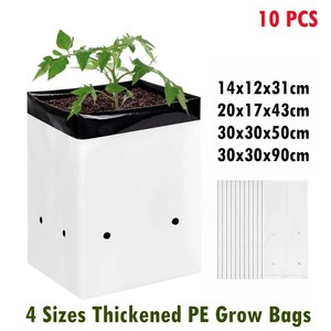 Lớp nhựa HDPE vườn UV kháng Đen polyethylene Poly Cây giống túi/trồng túi cho nhà máy Vườn Ươm phát triển Túi - Product Image 2