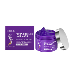 Crema Capilar Morada 200ml, Mascarilla Capilar Anti-Amarillamiento para Cabello Rubio/Plateado, Hidratante, Reparadora, para Cabello Decolorado y Dañado, Fijadora del Color - Product Image 1
