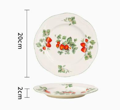 Assiette blanche de 8 pouces