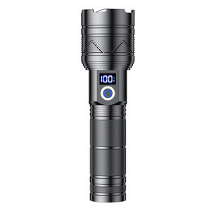 ไฟฉายอลูมิเนียมอัลลอยด์สว่างพิเศษ แถบแสง UV 20W LED ชาร์จผ่าน USB Type-C มาตรฐาน IP55 5 โหมด ซูมได้ 100-1000 ลูเมนส์ - Product Image 5