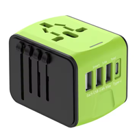 Cantell 3USB-Anschluss und Typ-C-Wand ladegerät Weltweiter Netz stecker für Multi-Nation-Reise adapter