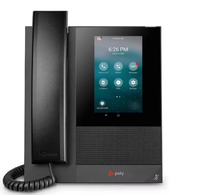 CCX400-Teléfonos de escritorio Polycom Teléfono multimedia de negocios de escritorio con auricular-Open SIP - Power Over Ethernet (POE)