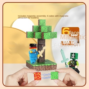 ตัวต่อแม่เหล็ก <span class=keywords><strong>My</strong></span> Building Block World ชุด 40 ชิ้น ของเล่นพลาสติกเสริมพัฒนาการ DIY สำหรับเด็กชายและเด็กหญิง ธีมสัตว์และธรรมชาติ เหมาะเป็นของขวัญวันเกิด - Product Image 3