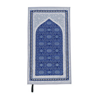 Großhandelspreis Professioneller Hersteller Maßgeschneidertes Muster Polyester Waschbarer Rutschfester Wendbarer Gebetsteppich Tapis De Priere