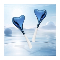 DIY – Coûts d'expédition réduits – Globes de glace en acier inoxydable pour le visage – Masseur facial rafraîchissant – Rouleau de glace en forme de cœur – Bâtonnets Cryo