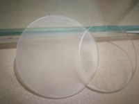 Couverture de lumière ronde en verre trempé découpé au laser ultra-clair de 49 mm pour l'impression sérigraphique, idéale pour l'éclairage LED et l'utilisation en instrument de mesure