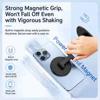 Magnétique 360 °   Support de bureau rotatif |   Support de téléphone pliable en alliage d'aluminium |   Base en métal antidérapante |   Support de diffusion en direct Q19