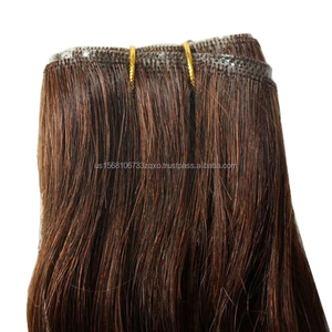 Extensiones de Cabello Rubio con Trama Invisible, Cabello Humano Remy Liso y Sedoso con Puntas Gruesas, Trama Invisible para Proveedores de Salones de Belleza - Product Image 5