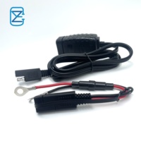 Chargeur USB pour moto 12V QCPD avec interrupteur, étanche, support de charge rapide pour téléphone portable, à fixer sur la poignée de guidon, compatible automobile