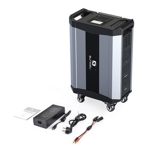 เครื่องกำเนิดไฟฟ้าพลังงานแสงอาทิตย์แบบพกพา 2000W รูปแบบกระเป๋าเดินทาง พร้อมล้อและคันลาก กำลังไฟขาออก 10W - Product Image 6