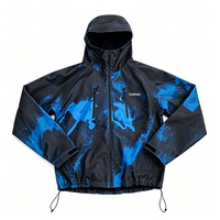 Veste coupe-vent thermoréactive pour homme, personnalisée, en nylon, couleur changeante thermochromique, imperméable, respirante, coupe-vent, unie, teinte, fine