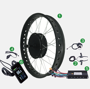 <span class=keywords><strong>Kit</strong></span> de Motor Eléctrico de 72V 3000W sin Escobillas <span class=keywords><strong>para</strong></span> Bicicleta Eléctrica, con Pantalla LCD LED, Batería de Litio Duradera, Conversión de Bicicleta - Product Image 1