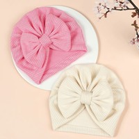 Diadema para Bebés Niñas, Color Sólido, con Lazo, Gorro para Recién Nacidos, Turbante para Accesorios para el Cabello