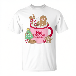 Camiseta navideña con diseño de galletas de jengibre y bastones de caramelo para la temporada navideña - Product Image 2