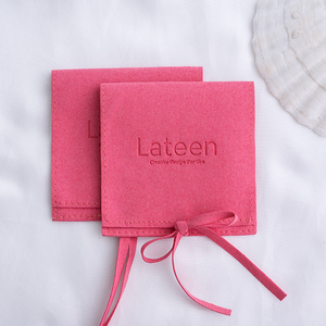 Bolsa de Joyería Personalizada con Logotipo Impreso, Bolsa de Joyería de Microfibra MINI con Lazo - Product Image 3