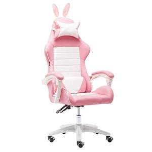 Ghế Chơi Game Dễ Thương Với Bàn Tai Thỏ Với Tựa Lưng Cao Ghế Chơi Game Cho Bé Gái <span class=keywords><strong>PU</strong></span> Thích Hợp Cho Phòng Khách Phòng Ngủ Văn Phòng - Product Image 2