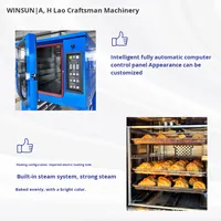 Four combiné commercial M&H multifonctionnel 3-en-1 à gaz en acier inoxydable, plage de température 50-350°F, pour la cuisson et la levée des produits