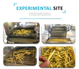 Industriële Elektrische Nieuwe Doorlopende Friteuse Voor Kipnuggets Aardappelchips Frietjes Weegbree Chips Pinda-Aardnoten Frituren - Product Image 6