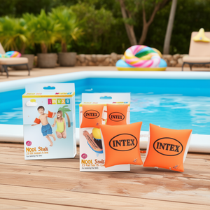 Flotadores de brazo Intex Neon de 23 x 15 cm para niños, seguridad en la piscina - Product Image 2