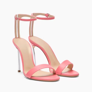 รองเท้าส้นสูงแบบเปิดนิ้วเท้าสำหรับผู้หญิง สไตล์เซ็กซี่ เหมาะสำหรับงานปาร์ตี้ งานแต่งงาน  พร้อมสายรัดข้อเท้า ป้องกันการลื่น - Product Image 5