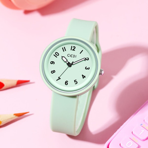 Montre en silicone simple et élégante, couleur bonbon, montre pour femme, nouvelle montre en gelée imperméable - Product Image 2
