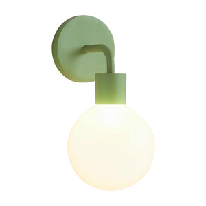 Lampe murale industrielle E27 Led, abat-jour blanc, corps en plastique, commande par interrupteur, pour la décoration de la chambre à coucher et du couloir - Product Image 5