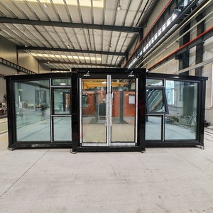 Maisons conteneurs préfabriquées portables et extensibles de 20, 30 et 40 pieds, en panneaux sandwich d'acier, 2 chambres, modernes, pour hôtel, bureau ou résidence - Product Image 1