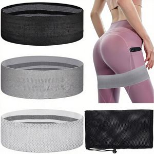 Wholesale Custom 3 Level Resistance 14-50 lb Eco-Friendly Fabric Strips Fitness Exercise <b>Workout</b> Hip Loop Yoga Resistance <b>Bands</b> - Product Image 1