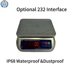 Super-SS 9 304 Stainless Steel Digital Bench Scale3kg 6kg 15kg 30kg IP68-Rated Waterproof OEM Electronic Weighing Equipment - Product Image 1