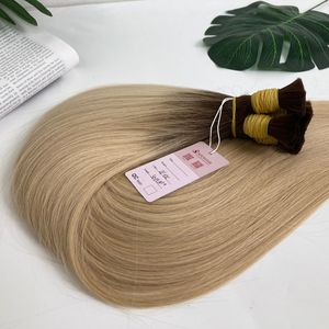 Best Quality Virgin Human Hair Bulk <b>Extensions</b> Cuticle Aligned Ombre Remy Hair from Factory Supplier <b>Cheap</b> price - Product Image 2