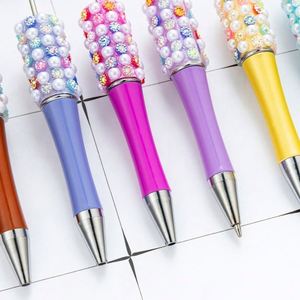 1.0Mm Diy Multicolored Bead Gradient Color Beaded Ballpoint Colorful Pearl Adhesive Plastic <b>Pen</b> - Product Image 4