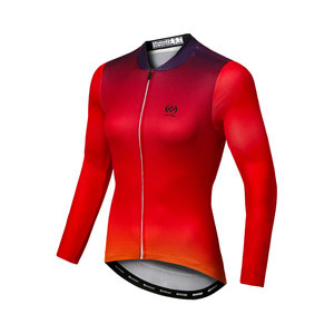 T-shirt d'entraînement personnalisé pour le cyclisme, plusieurs options de col, matériaux variés, impression de logo personnalisée, respirant, coupe-vent, TISSU INNODATIONNEL - Product Image 2