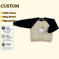 Sweat-shirt d'Halloween pour enfants, motif personnalisé citrouille, fantôme, araignée, col rond, pour bébés garçons et filles