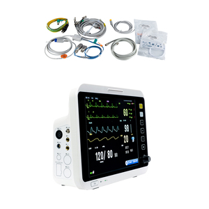Système de surveillance portable professionnel pour soins intensifs (CCU) - ECG, NIBP, SpO2, température - Moniteur portable vétérinaire pour cliniques animales - Product Image 1