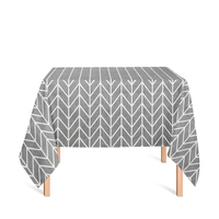 Nappe de table de restaurant personnalisée OEM/ODM en coton/lin, simple, colorée, imprimée, imperméable et lavable