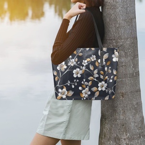 Cherry Blossom Flower <b>Women</b> <b>Bag</b> Luxury PU Leather Shoulder <b>Bags</b> for Lady Shopping Casual <b>Beach</b> 2024 - Product Image 6